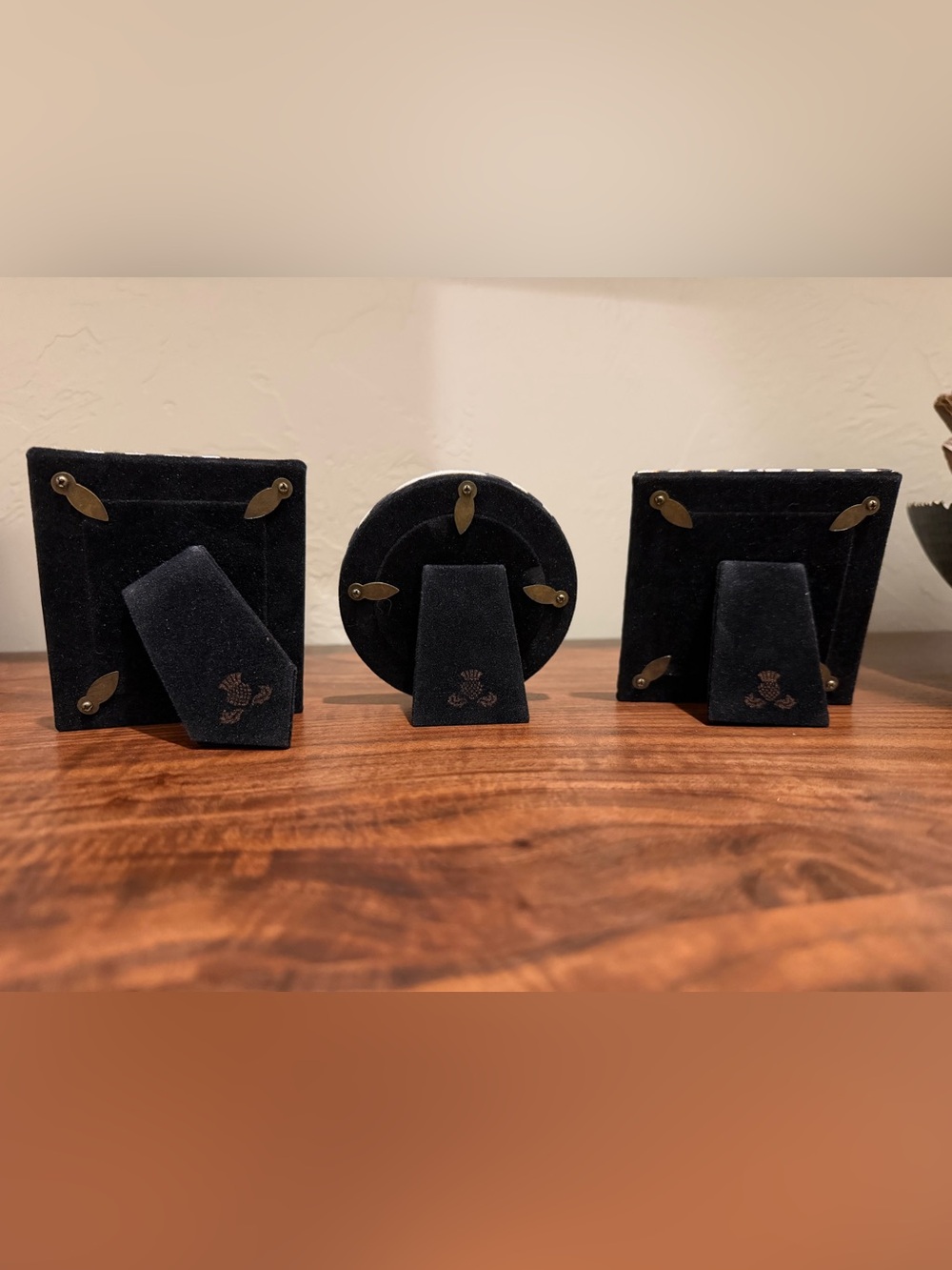 Mackenzie-Childs Set of 3 Black & White Picture Frames - Picture 3 of 3